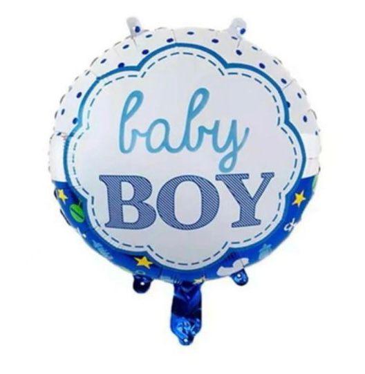 Globo Baby Boy | Round Blue/White - FLOVERS
