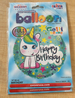 Globo Happy Birthday | Unicorn - FLOVERS